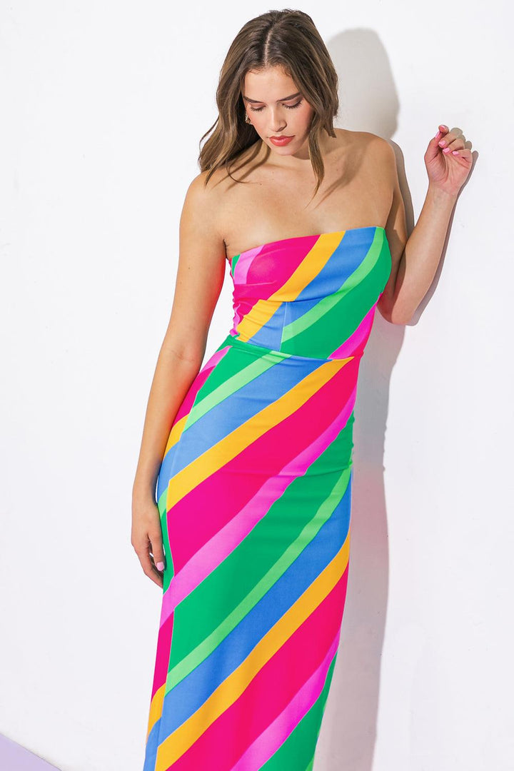 All or Nothing Ponti Midi Dress from KADOU Boutique