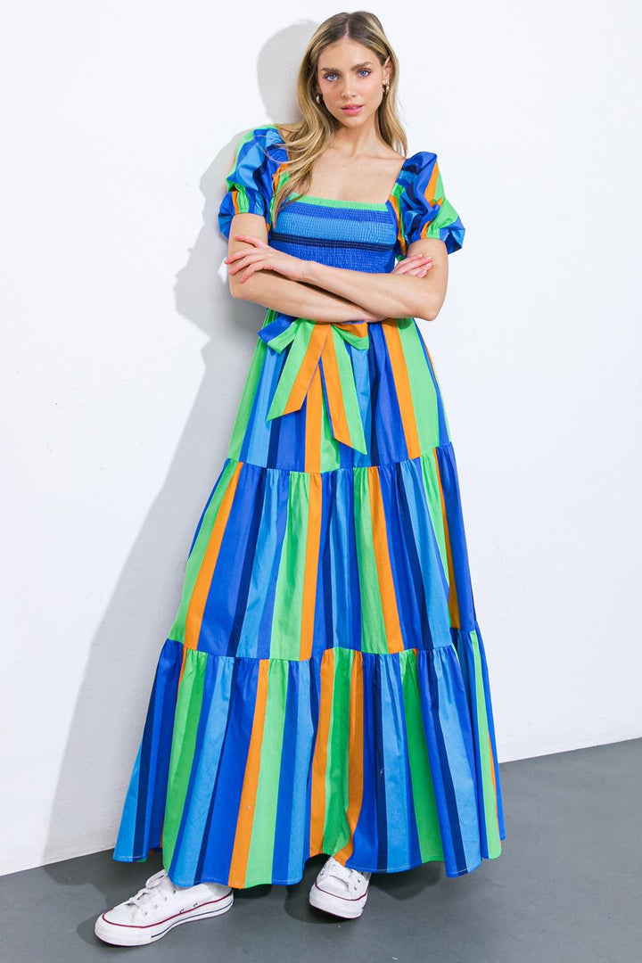 All About the Vibe Woven Maxi Dress from KADOU Boutique