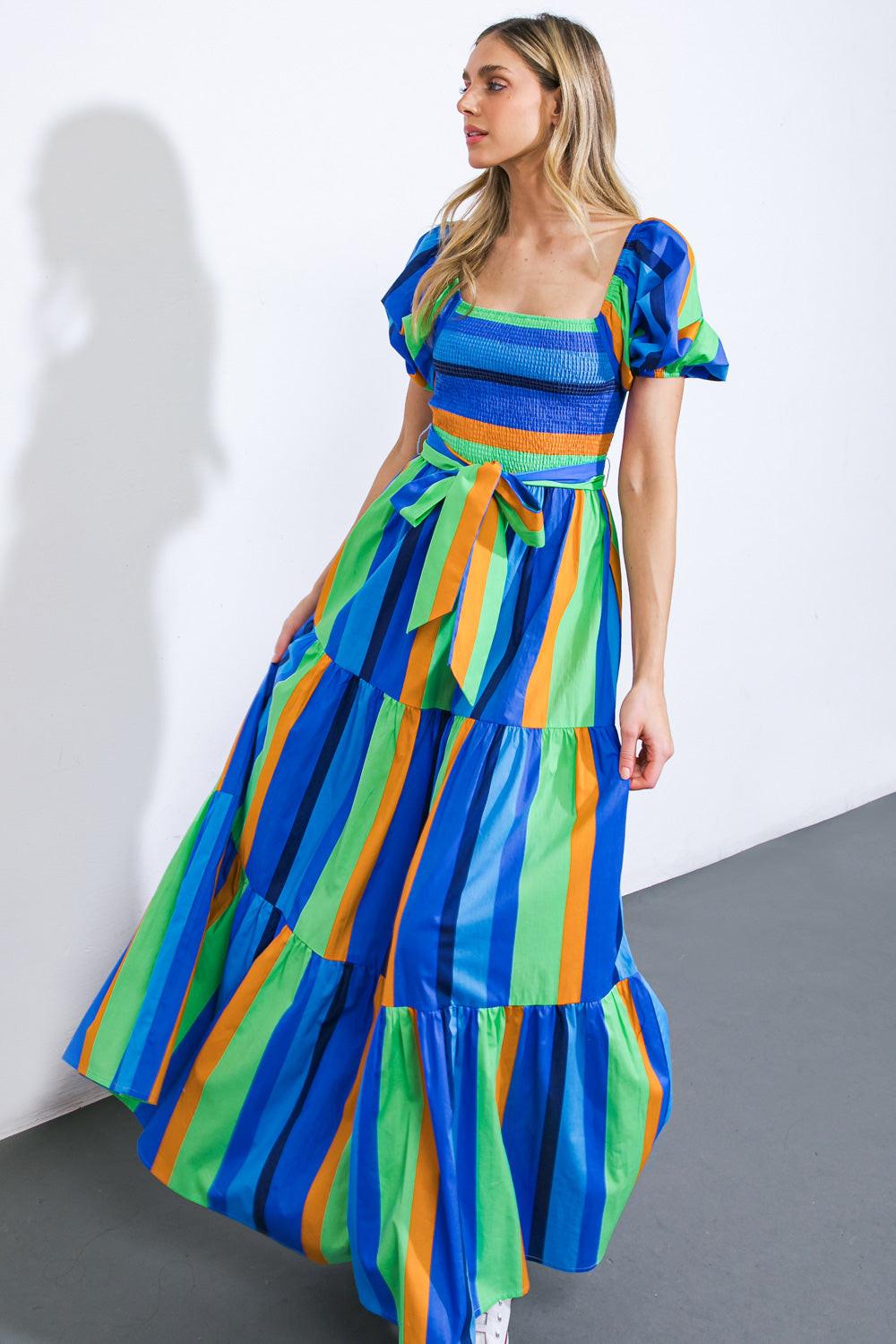 All About the Vibe Woven Maxi Dress from KADOU Boutique