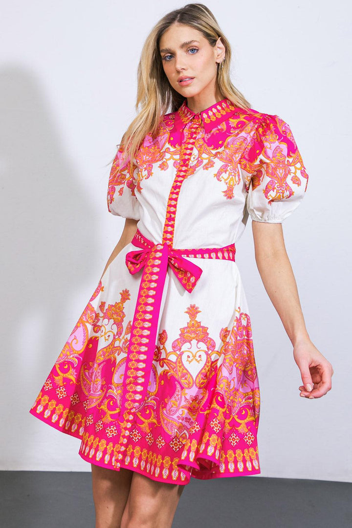 Attention Seeker Woven Mini Dress from KADOU Boutique
