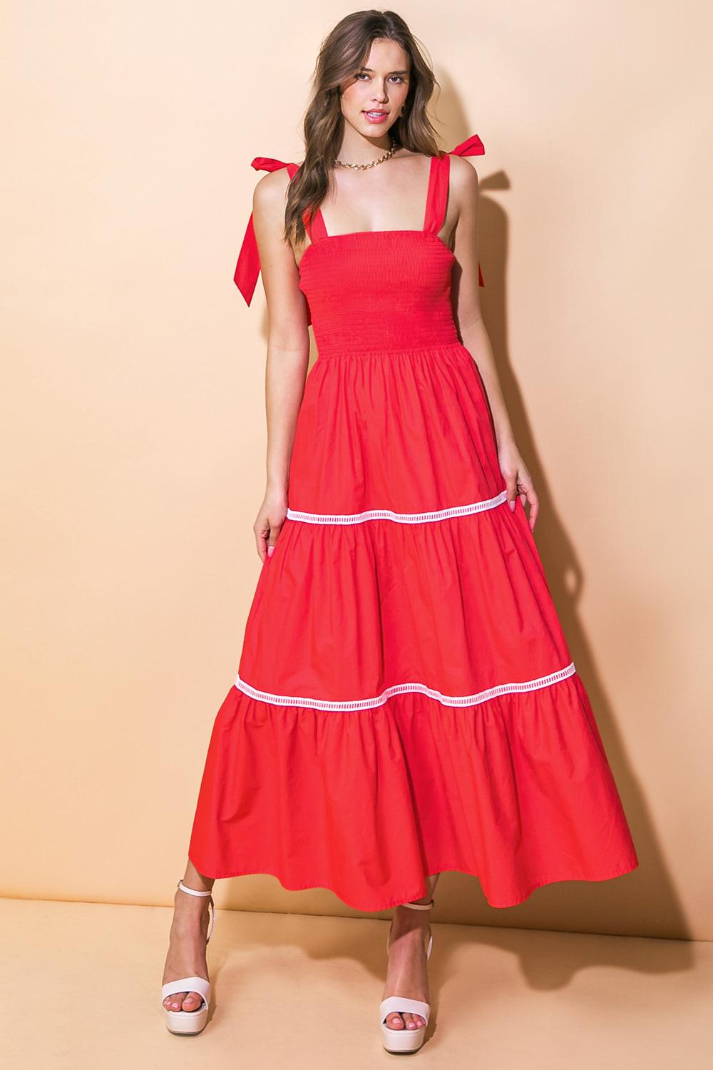 Better Than Ever Poplin Midi Dress from KADOU Boutique