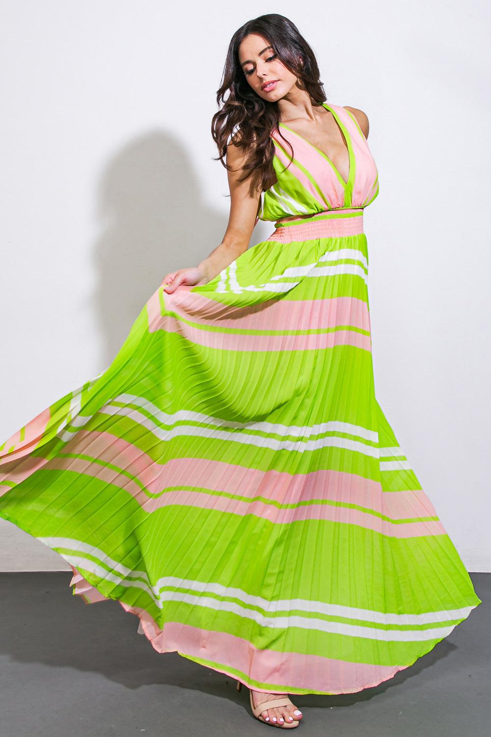 A Quick Trip Woven Maxi Dress from KADOU Boutique