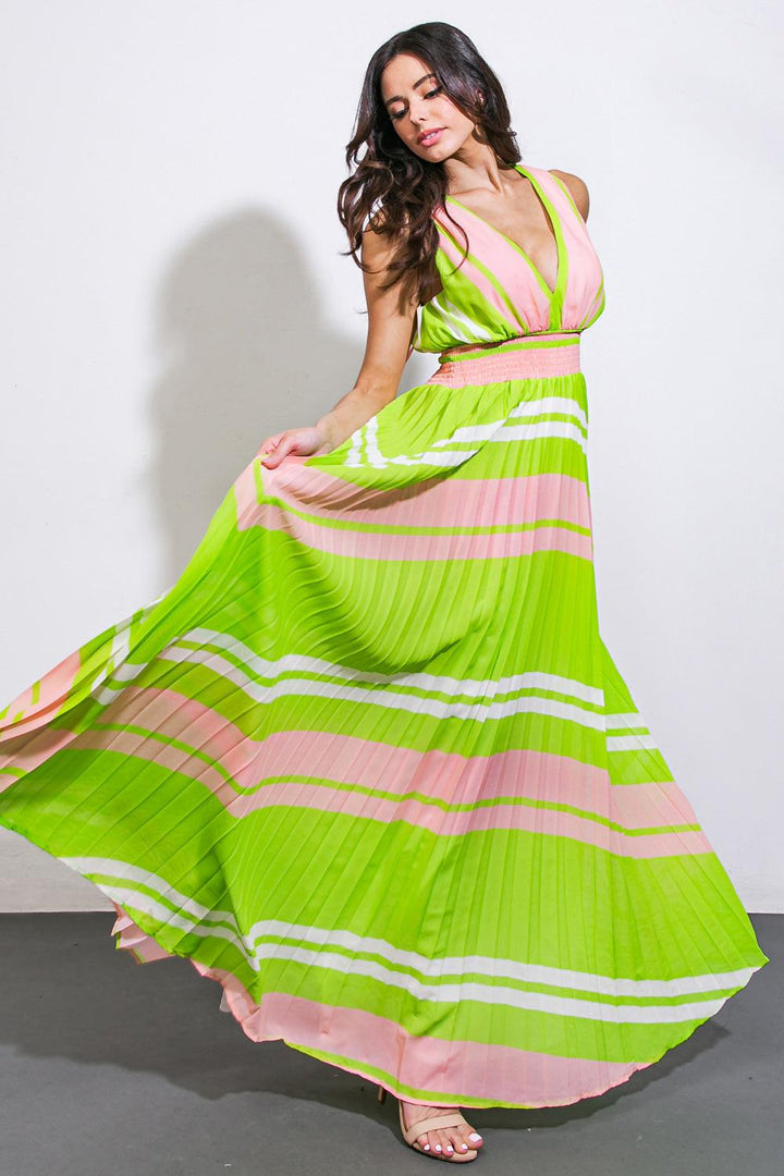 A Quick Trip Woven Maxi Dress from KADOU Boutique