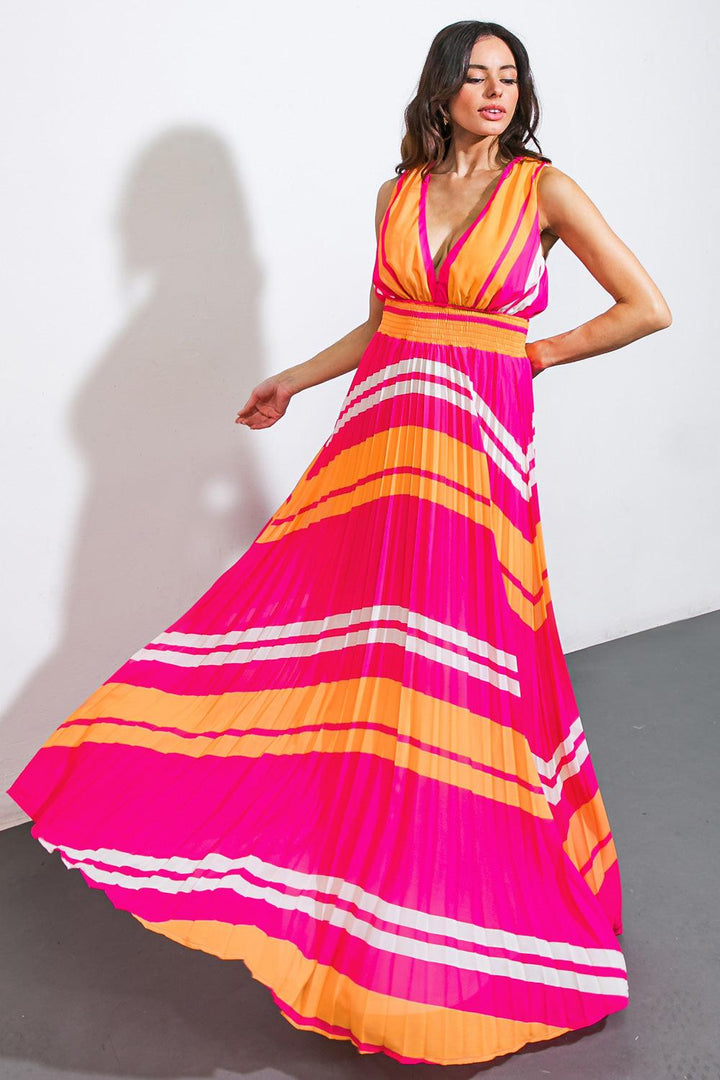 A Quick Trip Woven Maxi Dress from KADOU Boutique