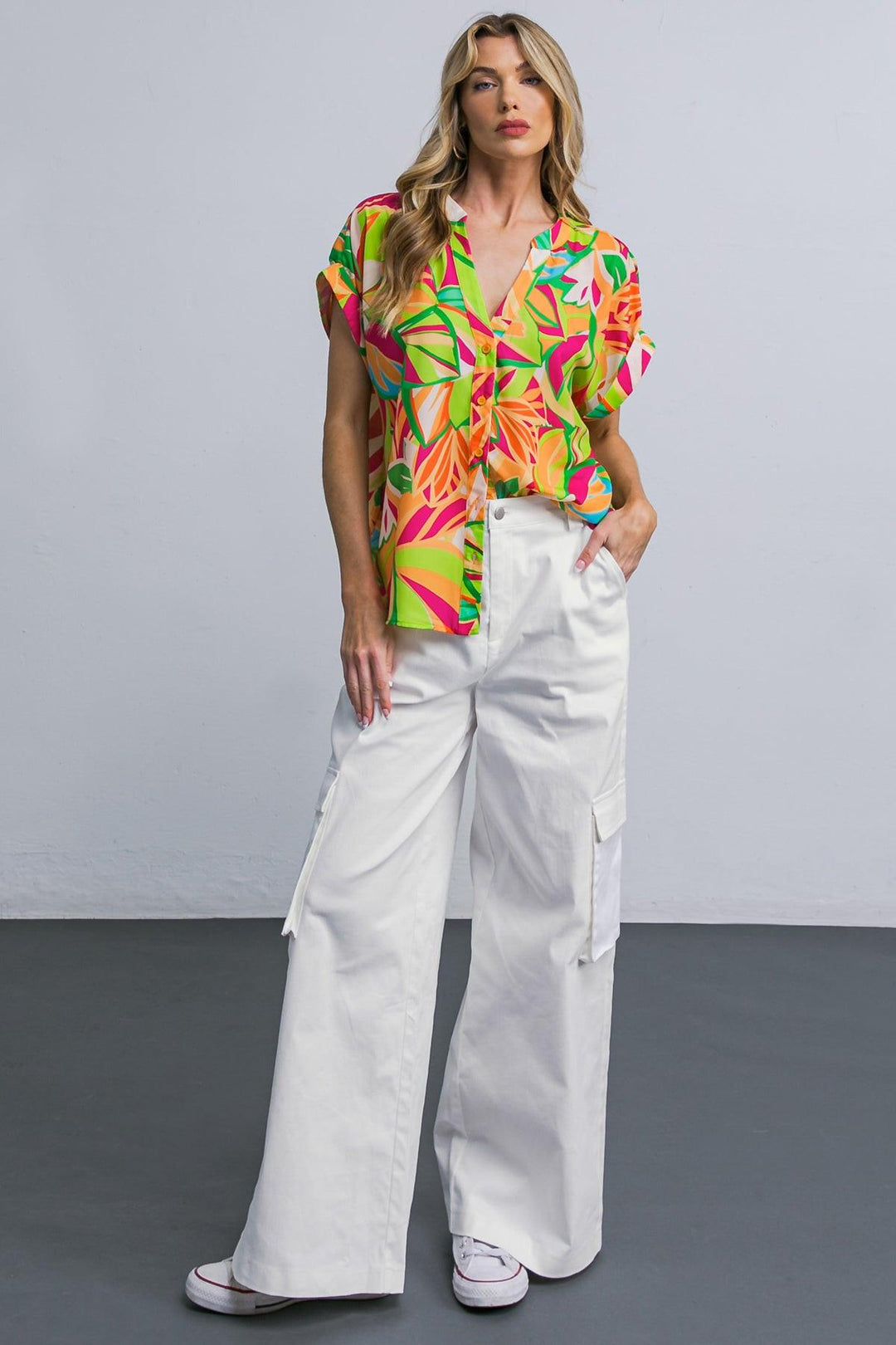 Adorable Posh Woven Cargo Pants from KADOU Boutique