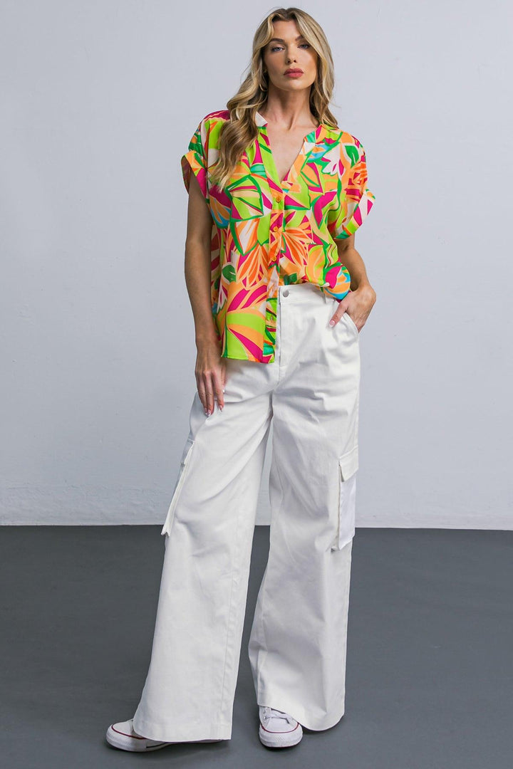Adorable Posh Woven Cargo Pants from KADOU Boutique