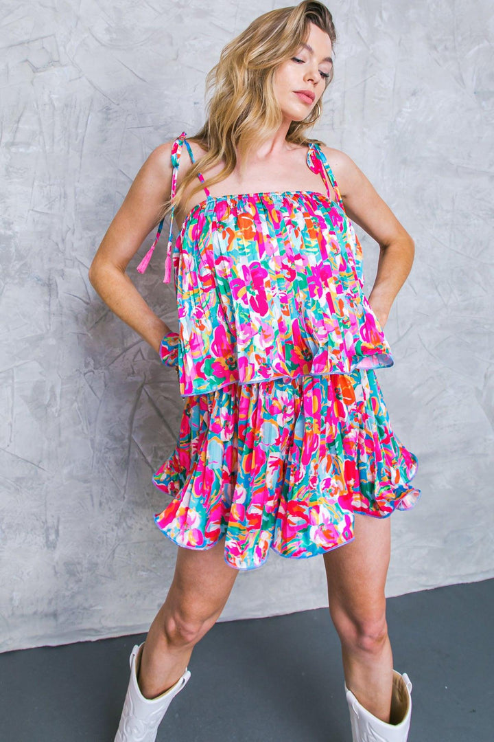 Put a Spin Woven Romper from KADOU Boutique
