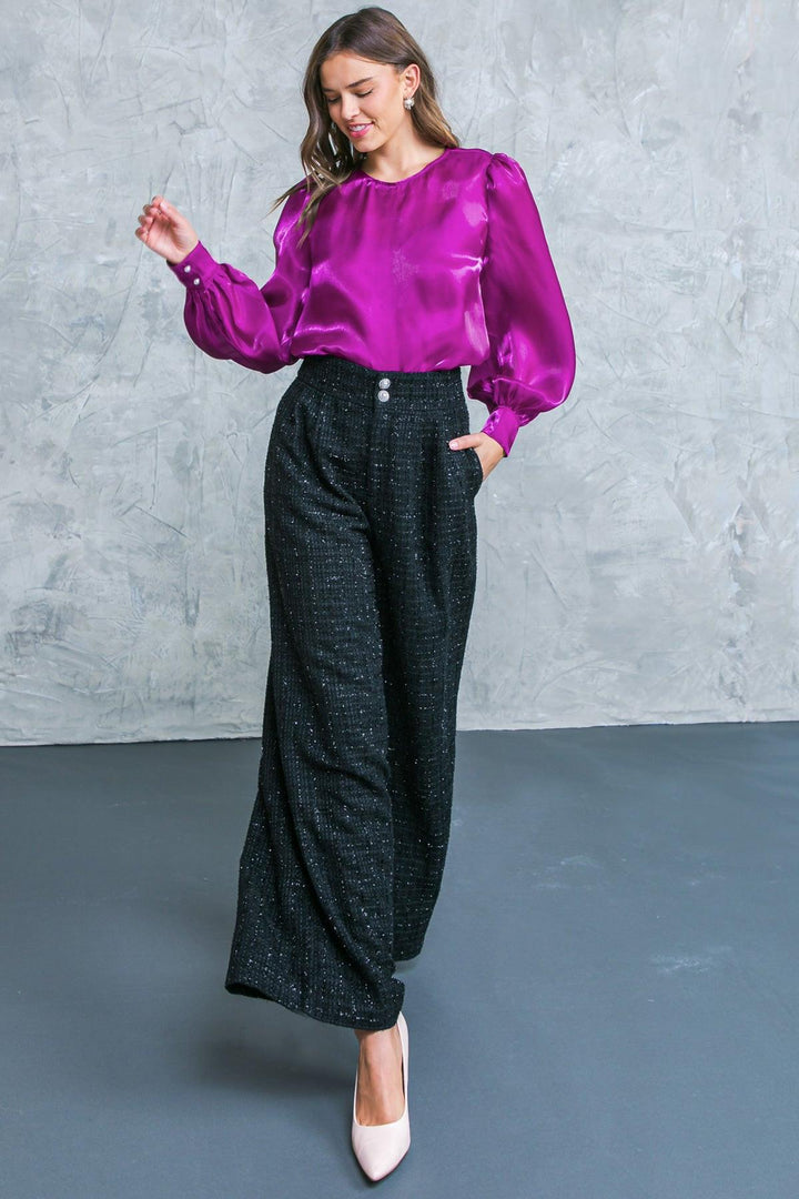 Always Praiseworthy Tweed Pants from KADOU Boutique