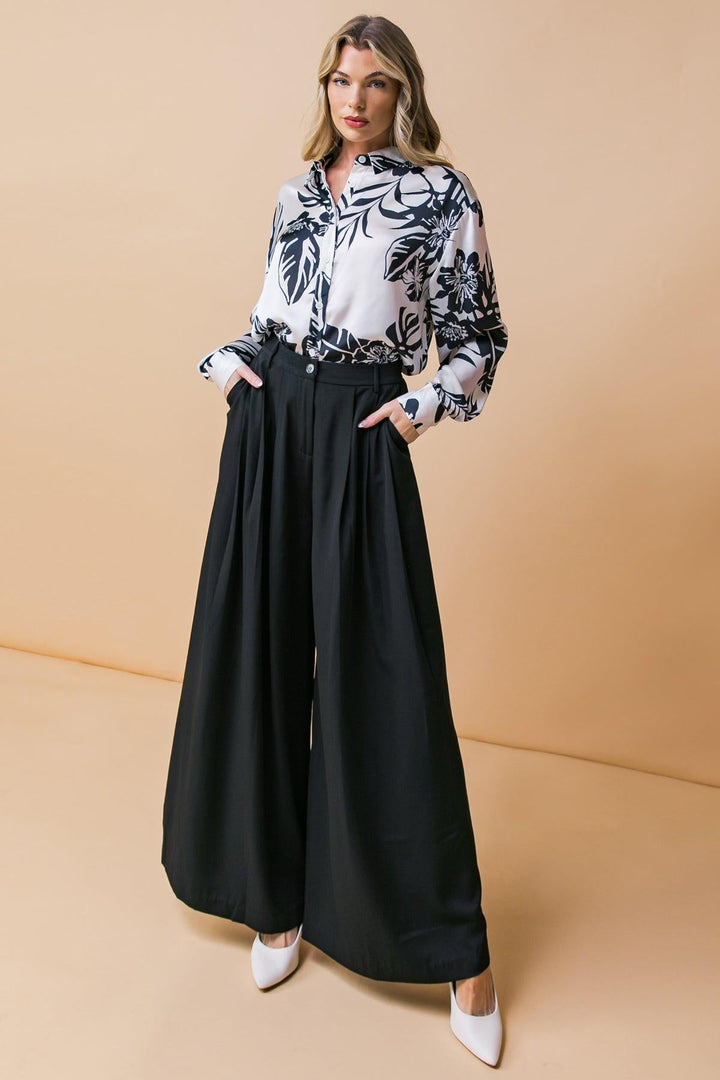 Throw It Back Woven Pants from KADOU Boutique