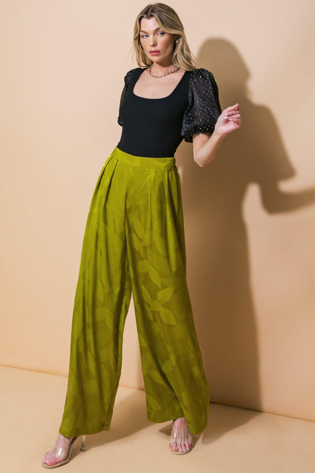 The Right Addition Wide Leg Woven Pants from KADOU Boutique