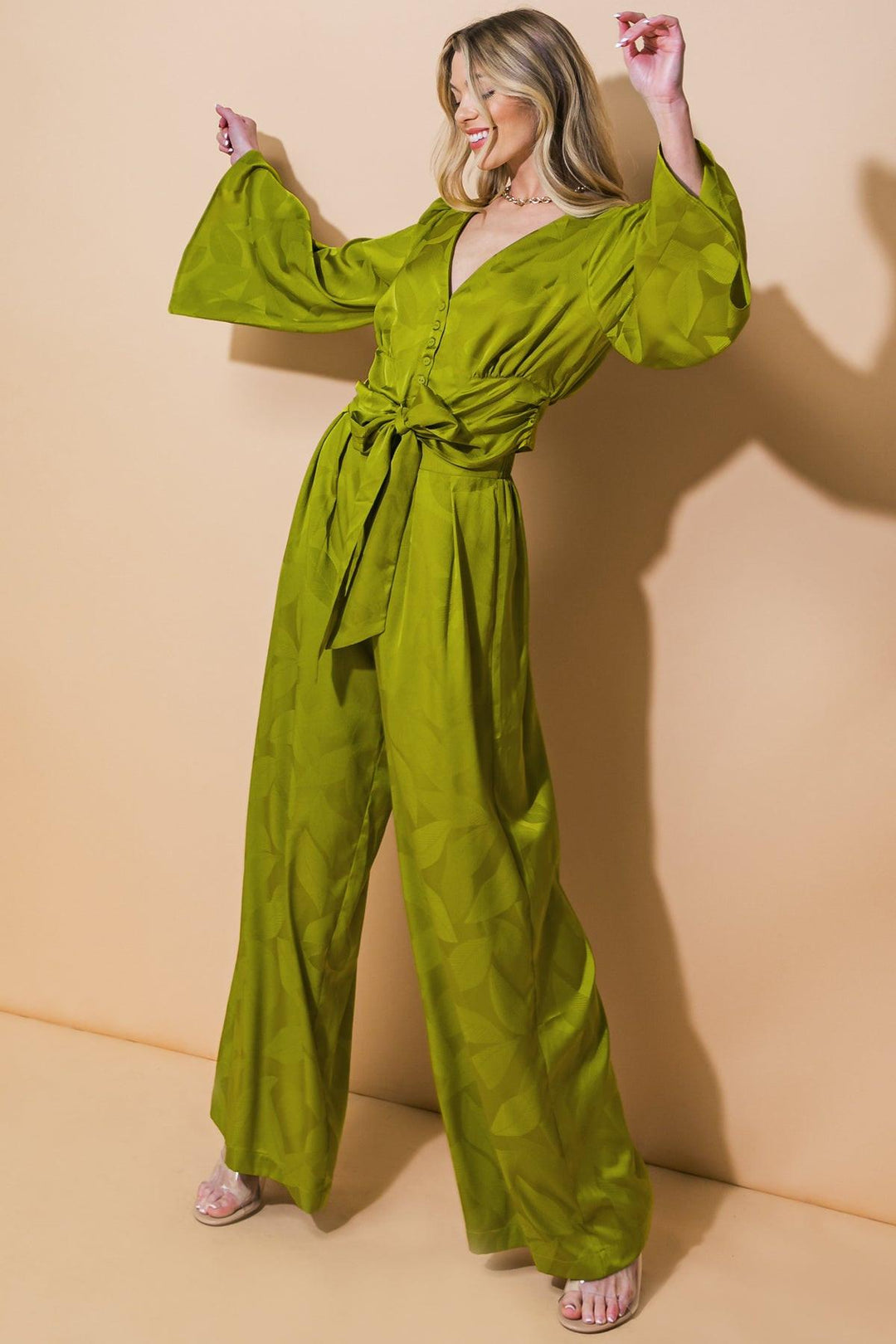 The Right Addition Wide Leg Woven Pants from KADOU Boutique