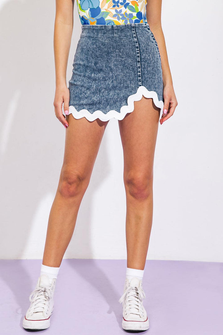 Wynwood Walls Denim Skort from KADOU Boutique