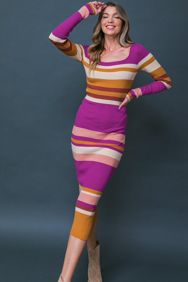 Evening of Elegance Sweater Midi Dress from KADOU Boutique