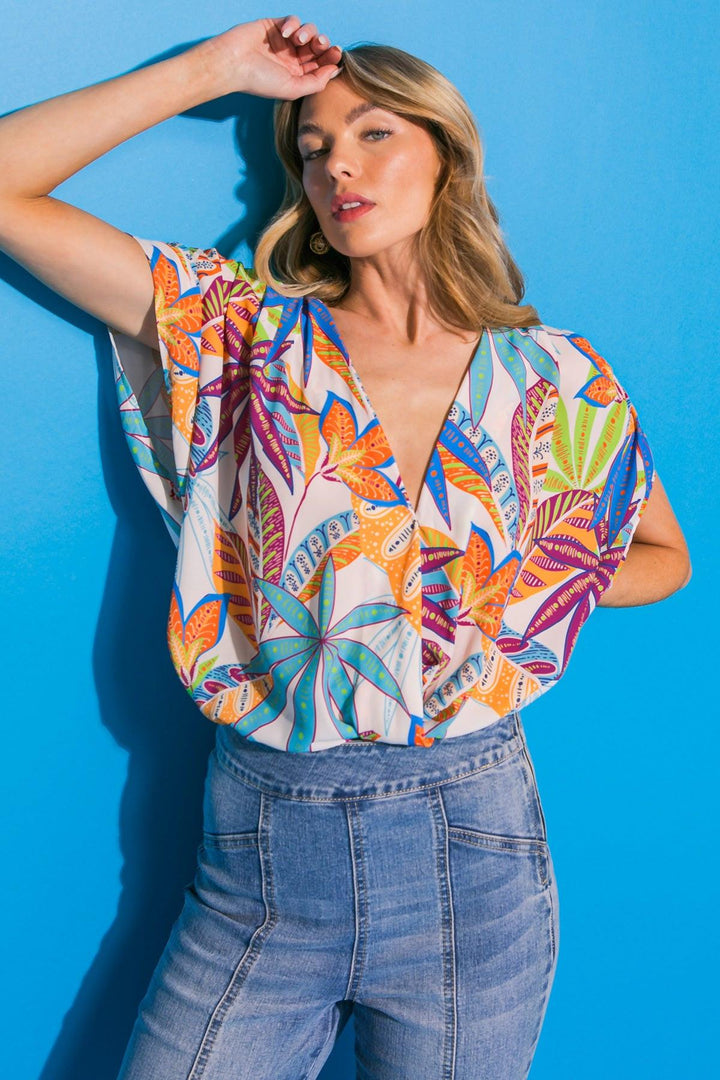 Take Notes Woven Bodysuit from KADOU Boutique