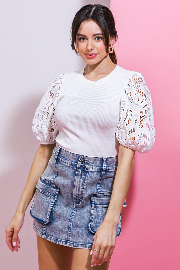Getting Into the Groove Knit Top from KADOU Boutique