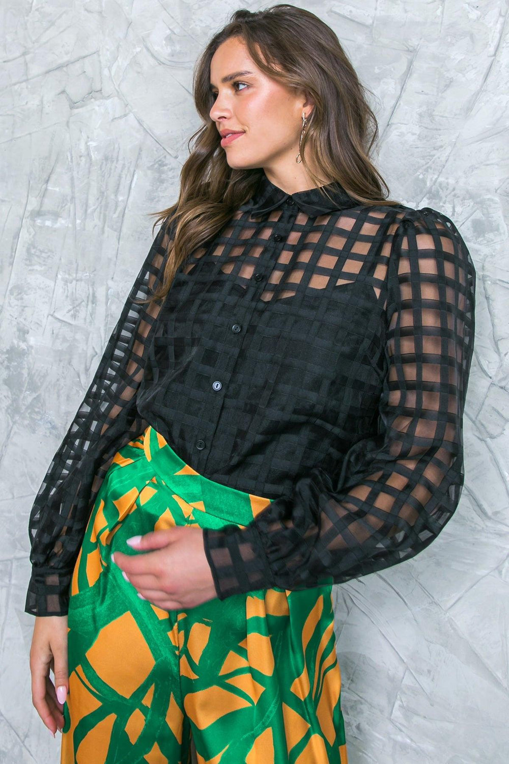Fluttering On Woven Top from KADOU Boutique