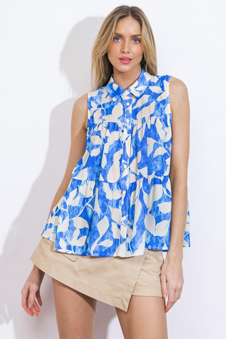 Perfectly Imperfect Woven Blouse Top from KADOU Boutique