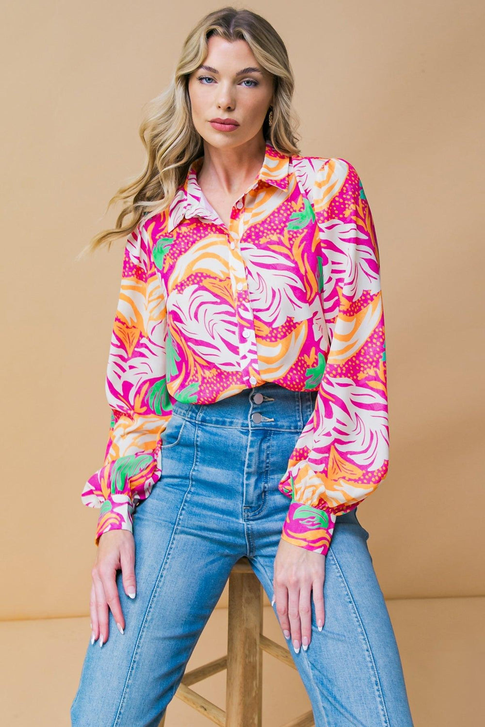 Esteemed Moment Woven Top from KADOU Boutique