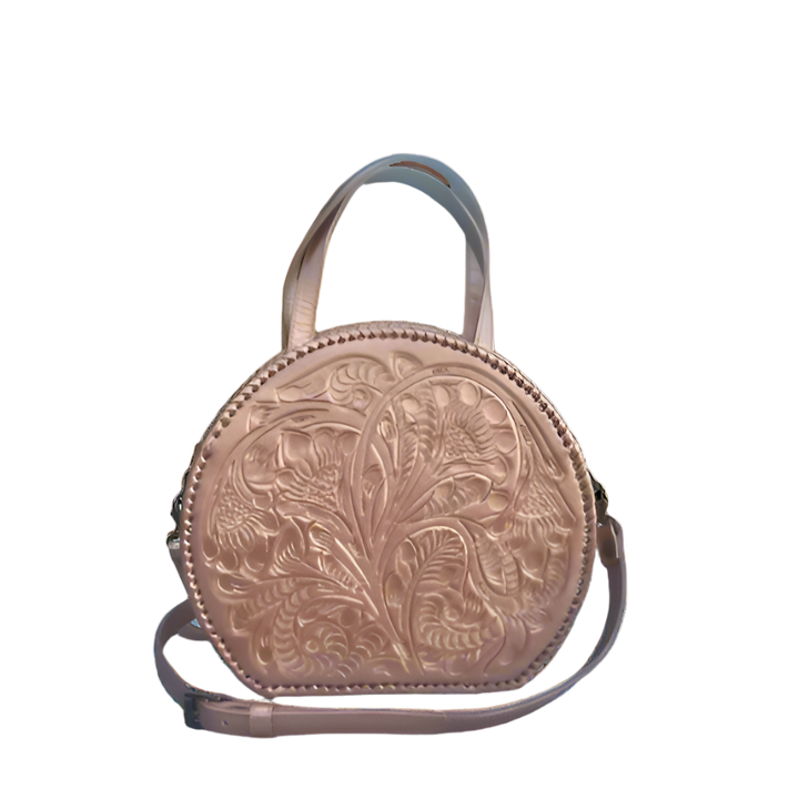 The Dixie | Hand-Tooled Leather Canteen Handbag