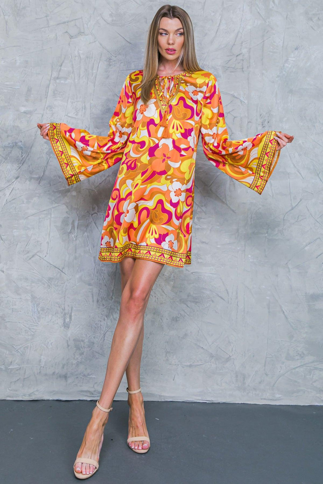 Caught Feelings Woven Mini Dress from KADOU Boutique
