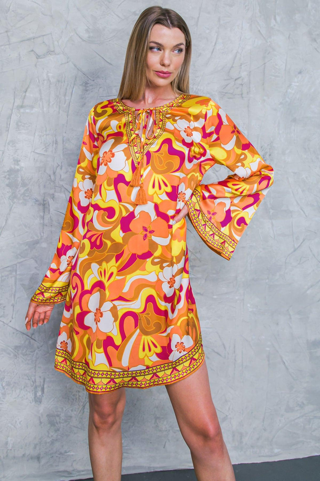 Caught Feelings Woven Mini Dress from KADOU Boutique