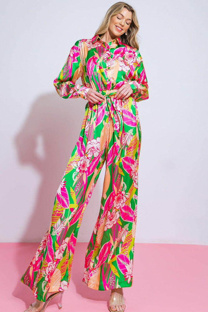 Blooming Hope Woven Jumpsuit from KADOU Boutique
