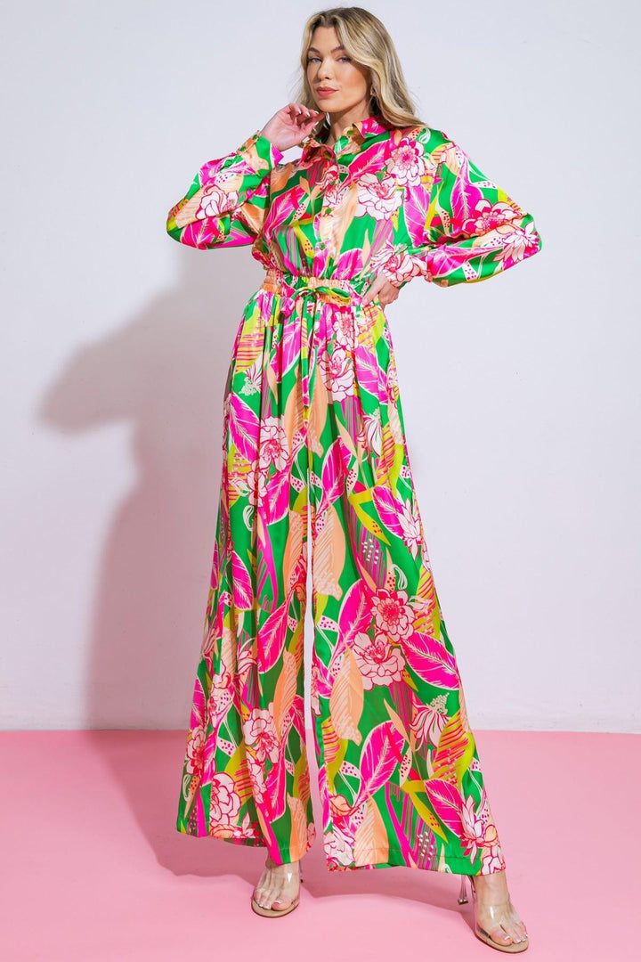 Blooming Hope Woven Jumpsuit from KADOU Boutique