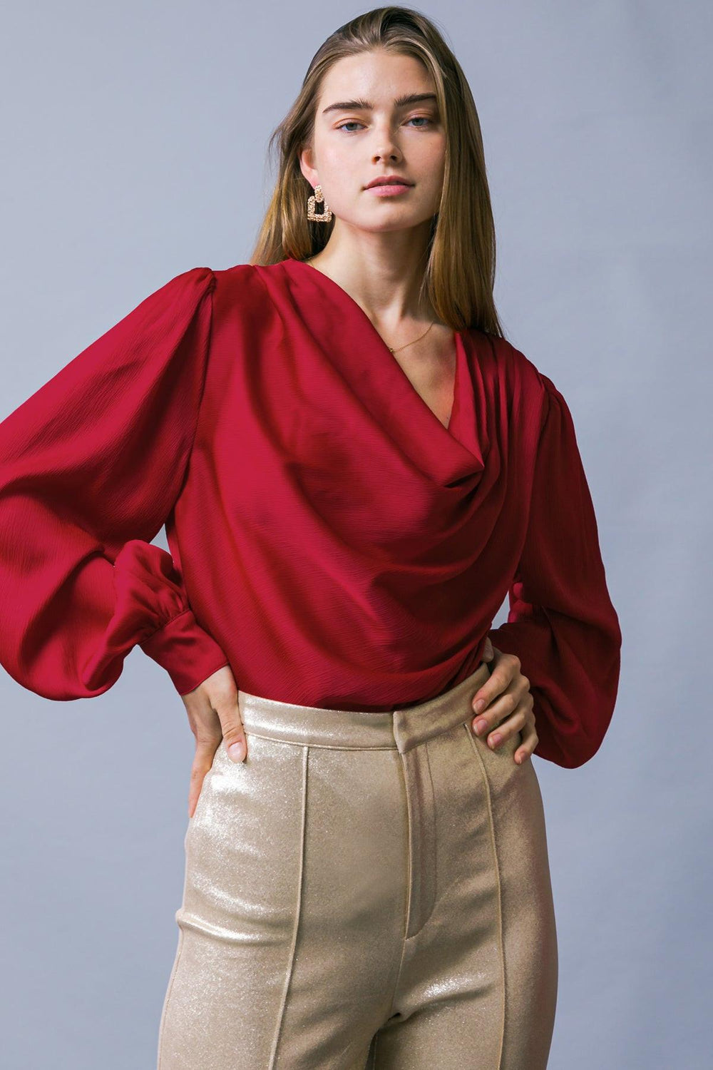 Garden Sensation Satin Top from KADOU Boutique