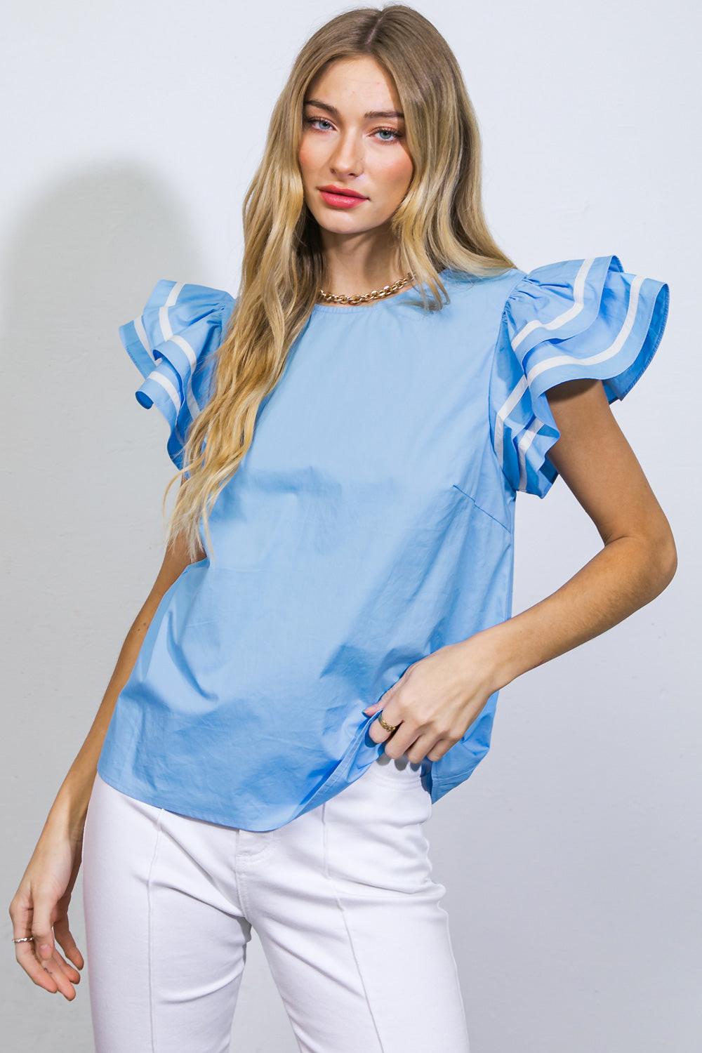 Nice As Can Be Woven Top from KADOU Boutique