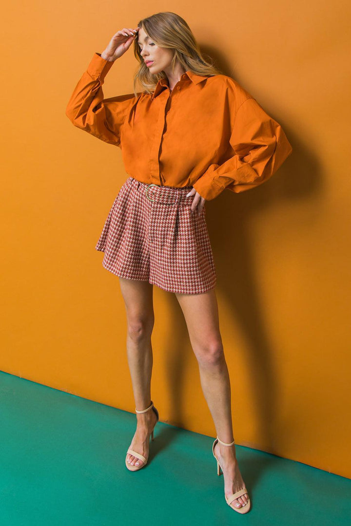 Living for Friday Tweed Shorts from KADOU Boutique