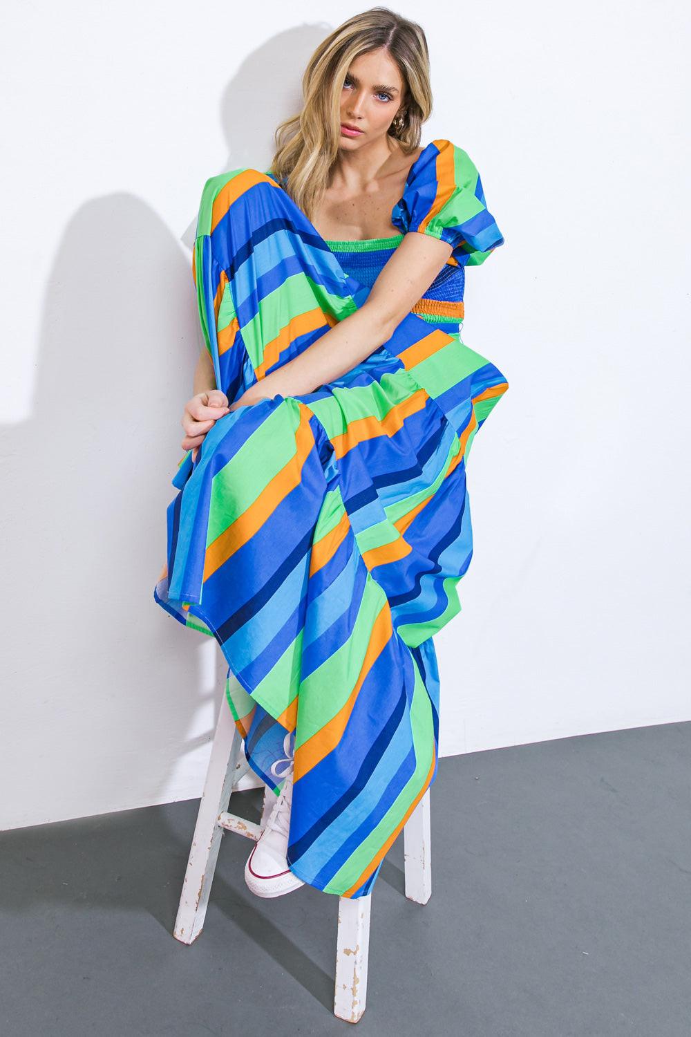 All About the Vibe Woven Maxi Dress from KADOU Boutique