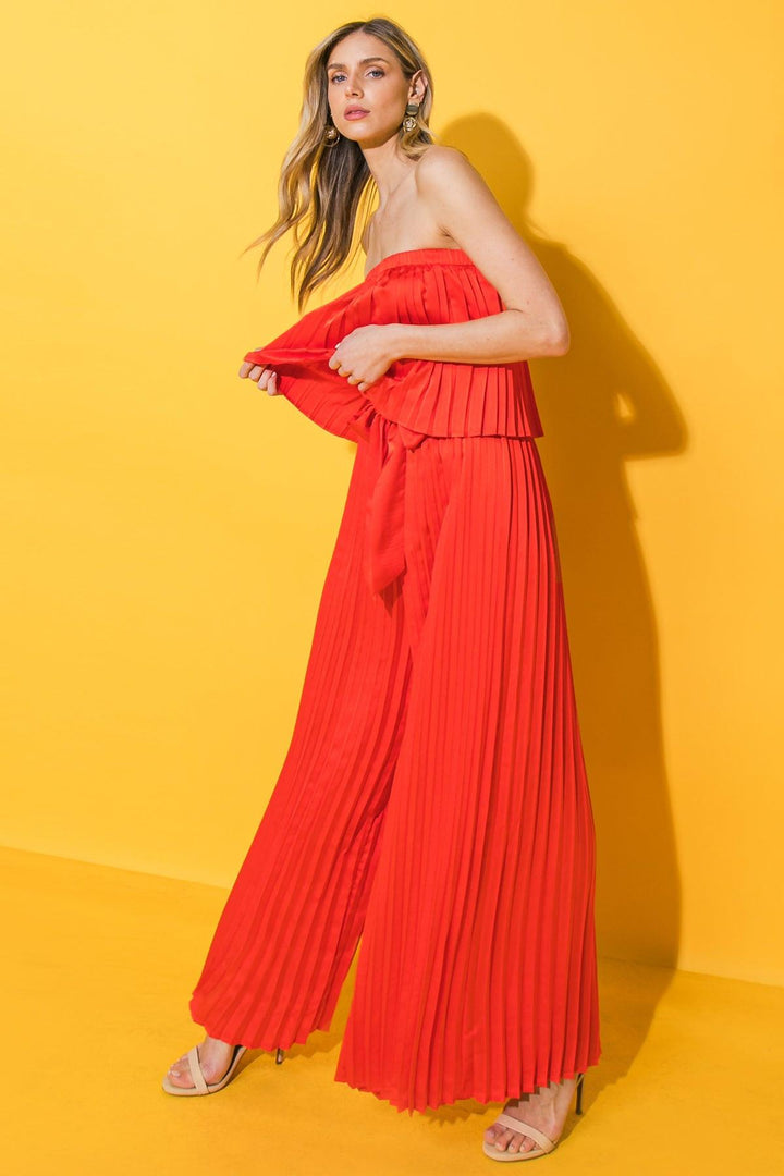 My Red Tomato Wide Leg Jumpsuit from KADOU Boutique