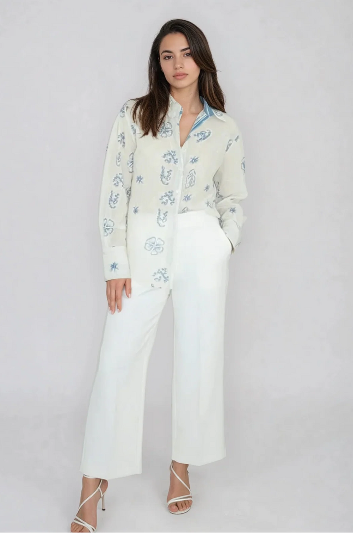 Mable Shirt in Salt Air Embroidery