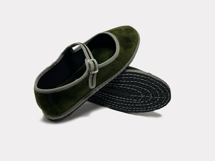 Mary Jane Furlane Forest Green from KADOU Boutique