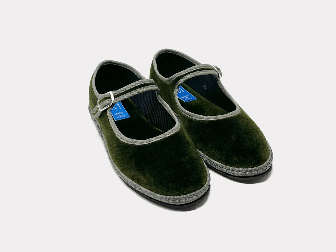 Mary Jane Furlane Forest Green from KADOU Boutique