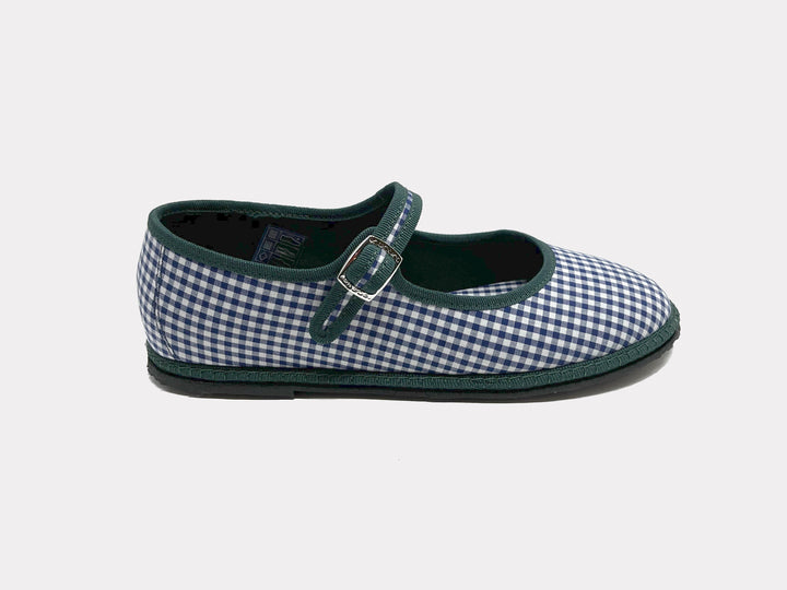 Mary Jane Furlane Navy Gingham from KADOU Boutique