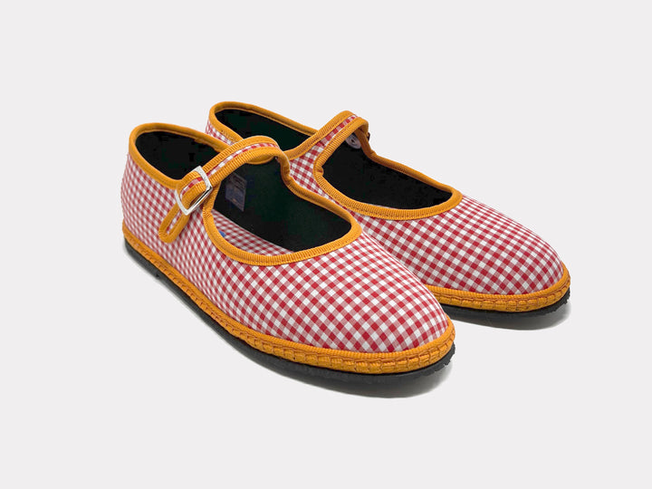 Mary Jane Furlane Red Gingham from KADOU Boutique