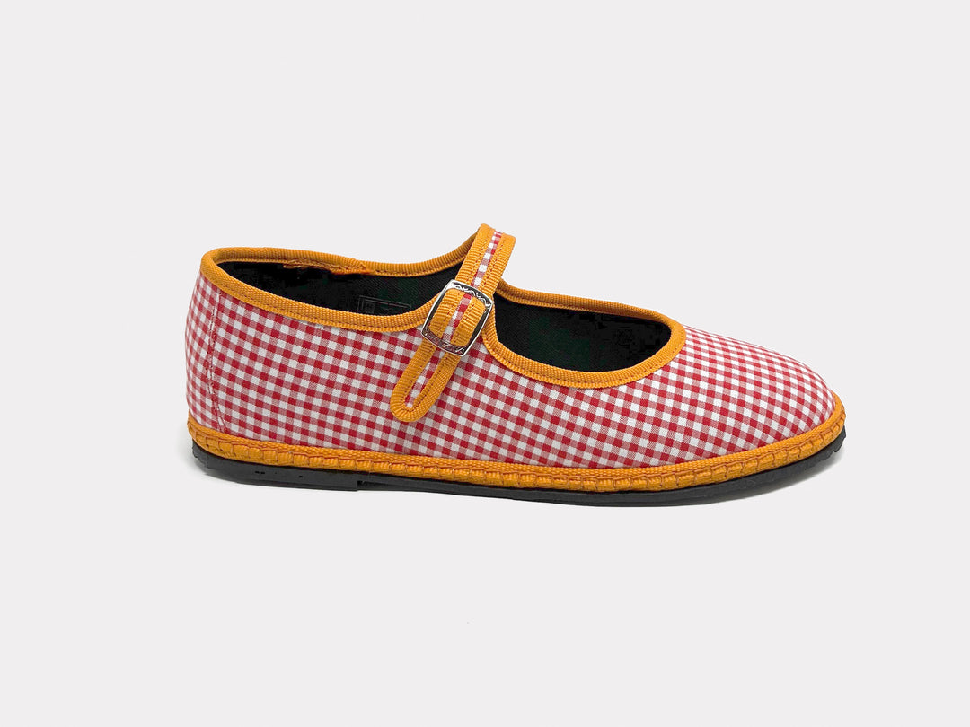 Mary Jane Furlane Red Gingham from KADOU Boutique