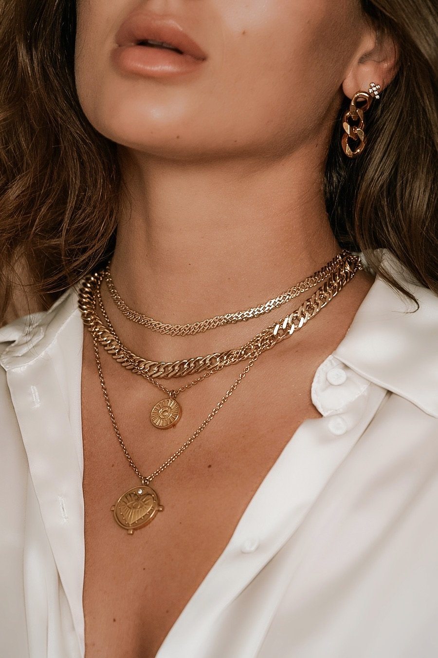 Gigi Double Coin Necklace from KADOU Boutique