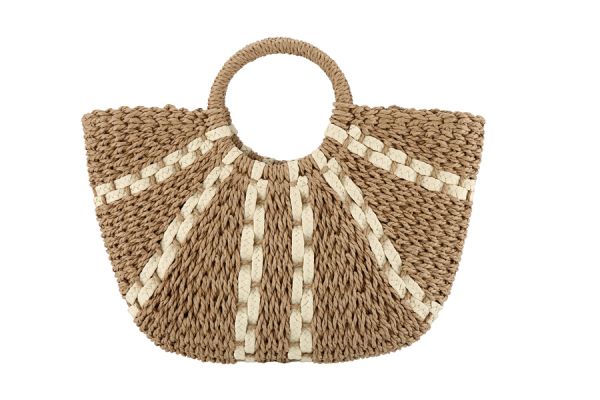 Ladies Natural Straw Handbag