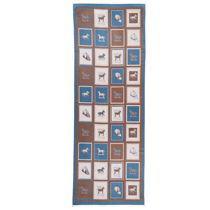 Hunt Club -  Equestrian Motif Luxe Shawl