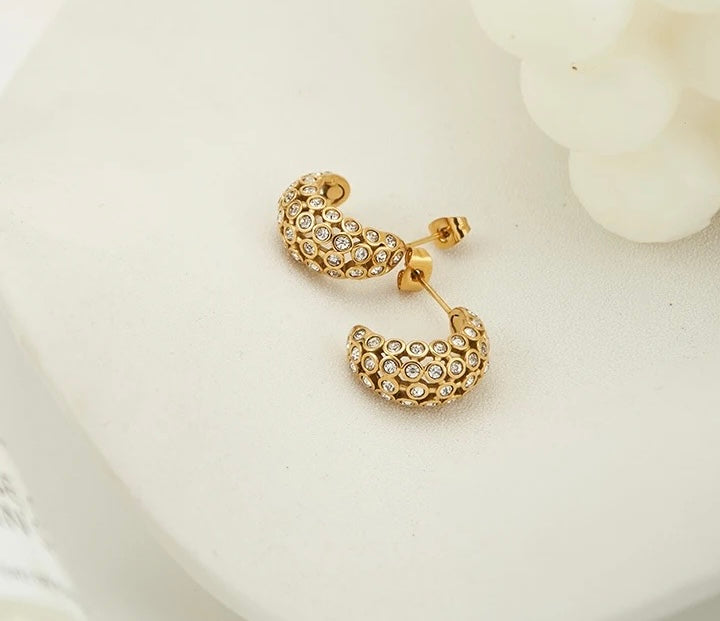 Jessica Cz Hoop from KADOU Boutique