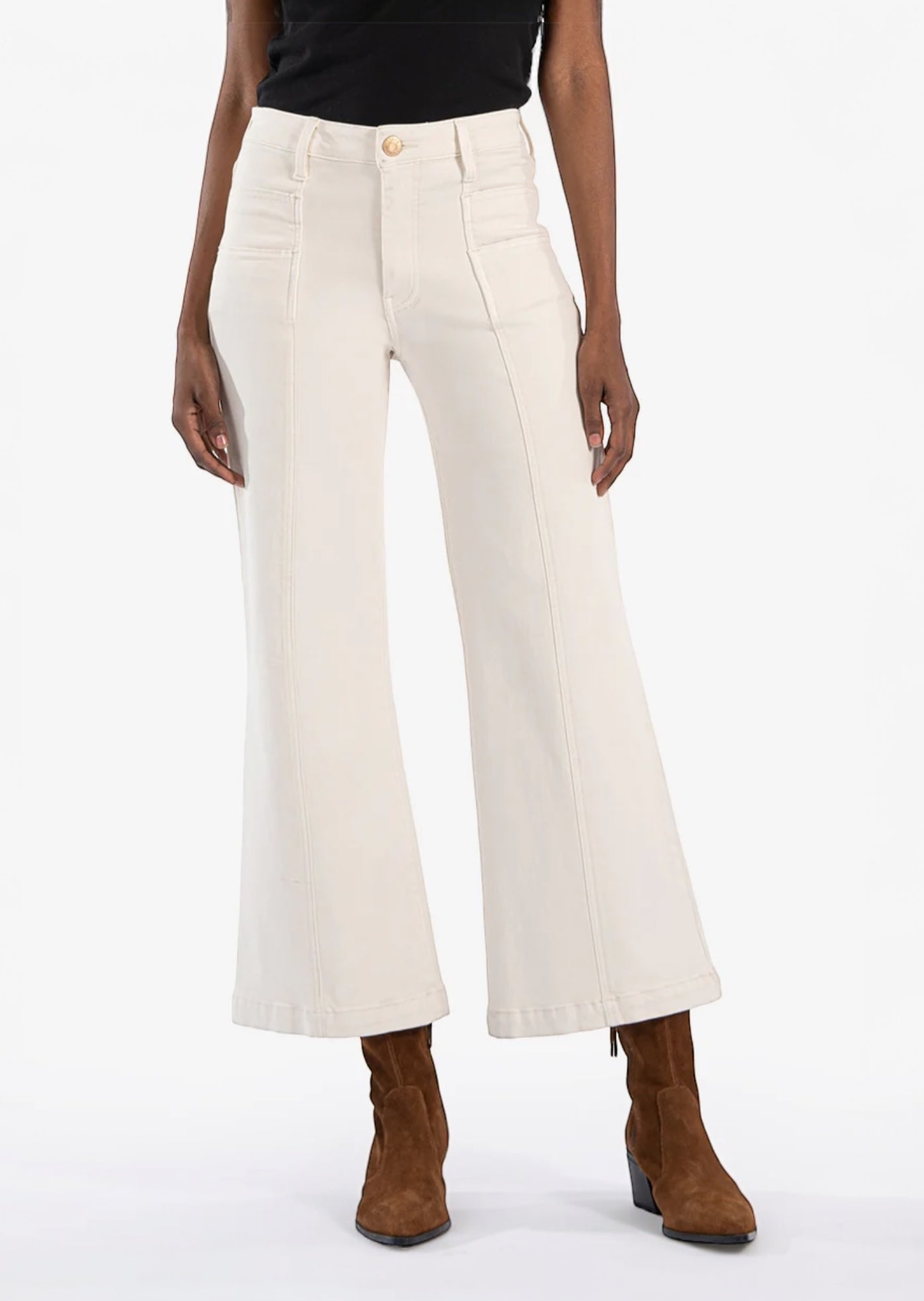 Meg High Rise Wide Leg Denim Pants