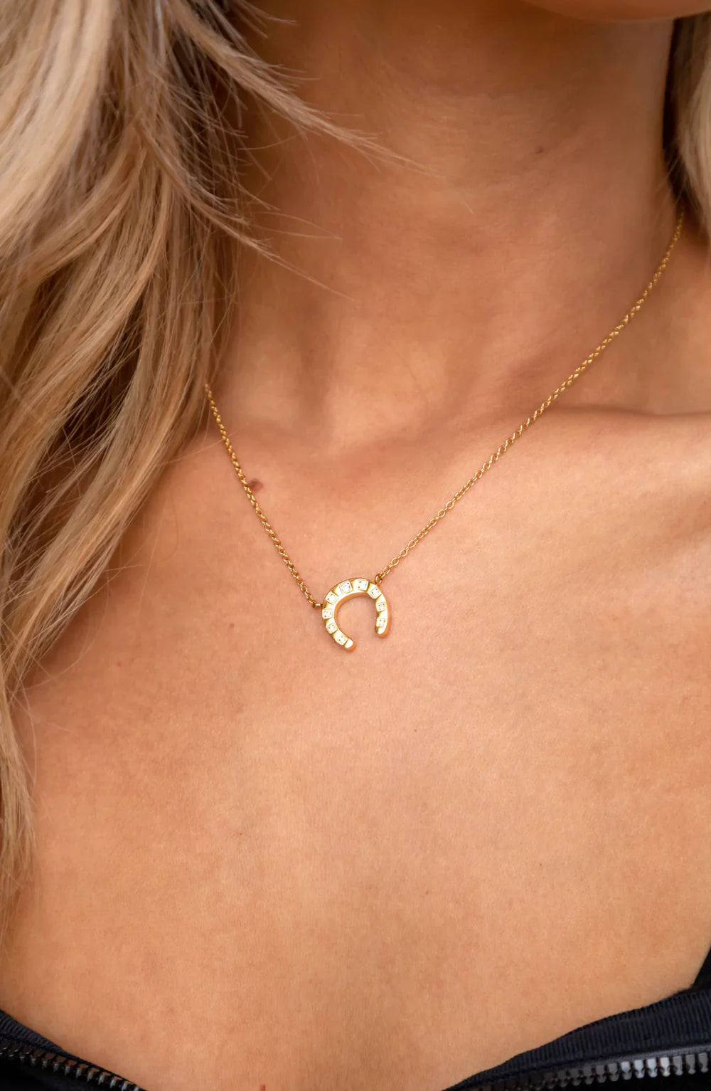Maddox Horseshoe Necklace from KADOU Boutique