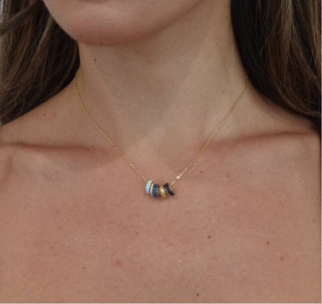 Ilona Blue Necklace from KADOU Boutique