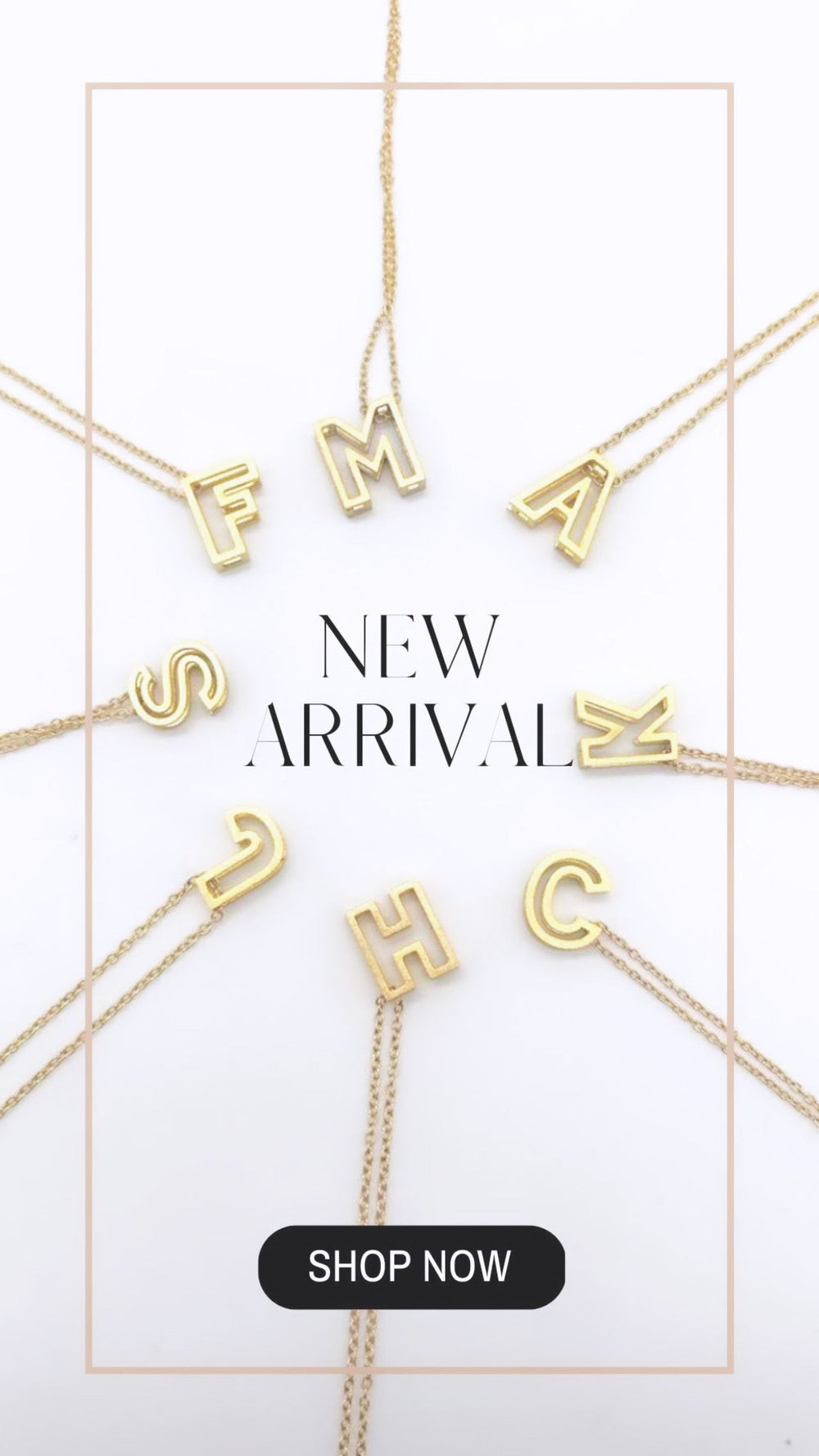 Cut Out Initial from KADOU Boutique