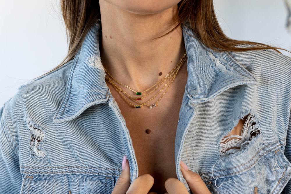 Willow Necklace- Sapphire from KADOU Boutique