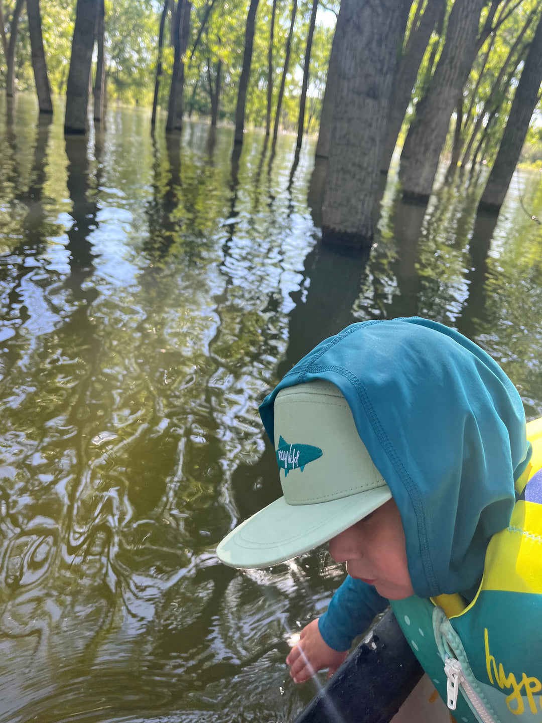Kids summer fishing hat