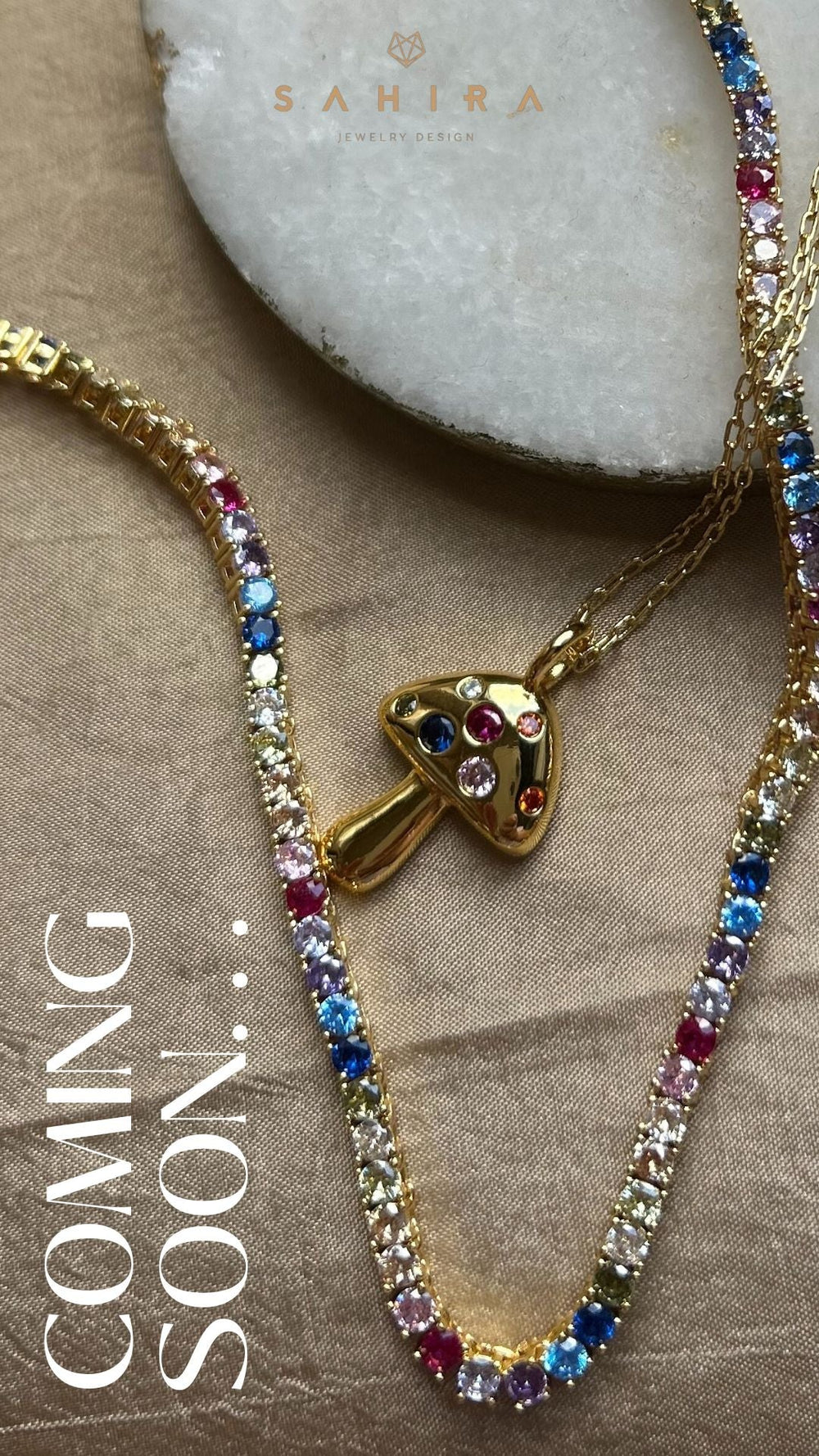 Meadow Shroom Necklace from KADOU Boutique