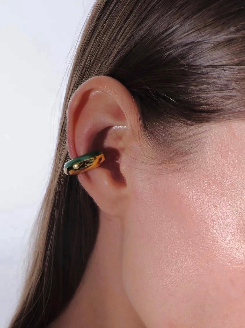 Margot Emerald Ear Cuff from KADOU Boutique